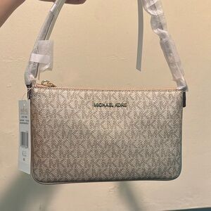 Michael Kors Metallic Gold Crossbody Pouch